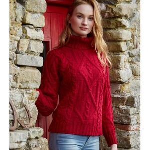 Aran Mor Turtleneck Cableknit Sweater